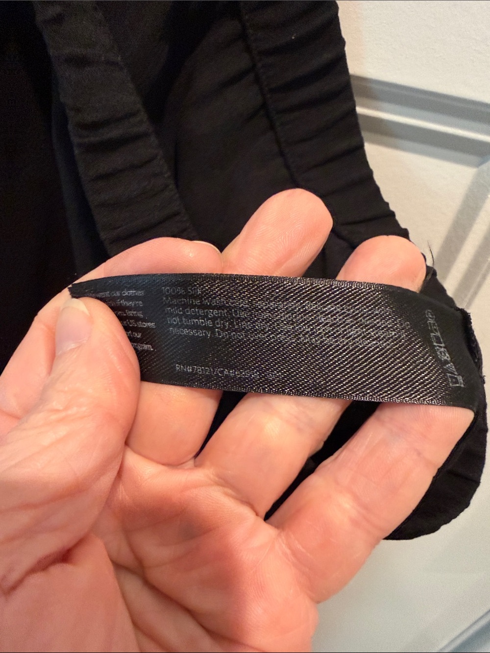 Eileen Fisher silk Black A-Line Maxi Skirt (2x) - Picture 3 of 3